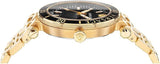  Shop Authentic Versace Greca Sport Quartz Black Dial Gold Steel Strap Watch for Men - VEZ300721 - Luxxuri