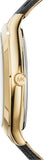  Shop Authentic Michael Kors Slim Runway Quartz Gold Dial Black Leather Strap Watch For Women - MK2392 - Luxxuri