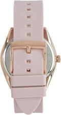  Shop Authentic Michael Kors Janelle Three Hand Rose Gold Dial Pink Rubber Strap Watch For Women - MK7139 - Luxxuri