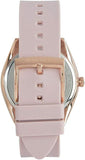  Shop Authentic Michael Kors Janelle Three Hand Rose Gold Dial Pink Rubber Strap Watch For Women - MK7139 - Luxxuri