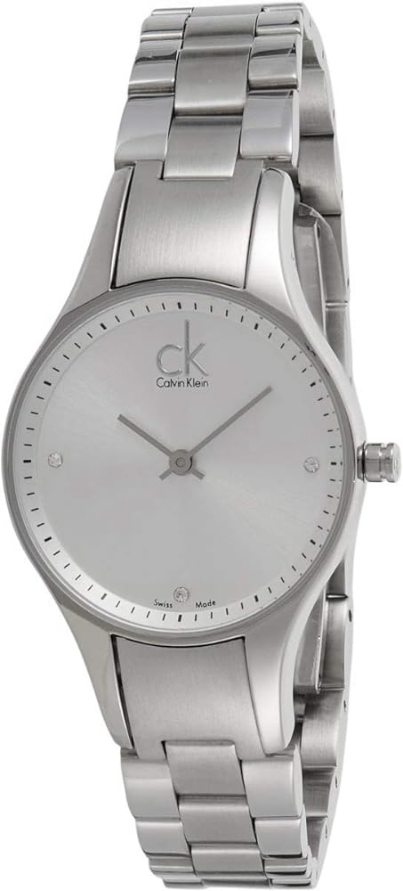  Shop Authentic Calvin Klein Simplicity White Dial Silver Steel Strap Watch for Women - K4323101 - Luxxuri