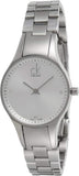  Shop Authentic Calvin Klein Simplicity White Dial Silver Steel Strap Watch for Women - K4323101 - Luxxuri