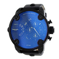  Shop Authentic Diesel Little Daddy Blue Dial Black Leather Strap Watch For Men - DZ7257 - Luxxuri