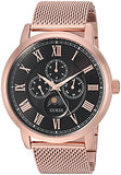  Shop Authentic Guess Delancy Black Dial Rose Gold Mesh Bracelet Watch for Men - W0871G5 - Luxxuri
