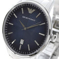  Shop Authentic Emporio Armani Renato Quartz Blue Dial Silver Steel Strap Watch For Men - AR11182 - Luxxuri