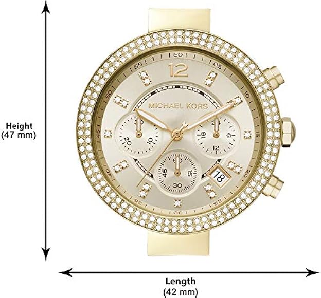  Shop Authentic Michael Kors Parker Chronograph Gold Dial Gold Steel Strap Watch For Women - MK6831 - Luxxuri
