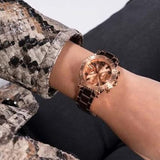  Shop Authentic Guess Cosmic Chronograph Rose Gold Dial Rose Gold Steel Strap Watch for Women - GW0465L2 - Luxxuri