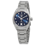  Shop Authentic Tag Heuer Carrera Diamonds Blue Dial Silver Steel Strap Watch for Women - WBN2413.BA0621 - Luxxuri