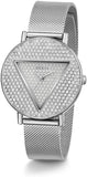  Shop Authentic Guess Iconic Diamonds Silver Dial Silver Mesh Bracelet Watch For Women - GW0477L1 - Luxxuri