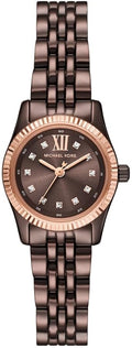  Shop Authentic Michael Kors Lexington Three-Hand Brown Dial Brown Steel Strap Watch for Women - MK4844 - Luxxuri