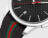  Shop Authentic Gucci G Timeless Analog Quartz Black Dial Black NATO Strap Watch For Men - YA126321 - Luxxuri