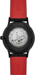  Shop Authentic Emporio Armani Meccanico Skeleton Black Dial Black Leather Strap Watch For Men - AR60046 - Luxxuri