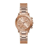  Shop Authentic Guess Cosmic Chronograph Rose Gold Dial Rose Gold Steel Strap Watch for Women - GW0465L2 - Luxxuri