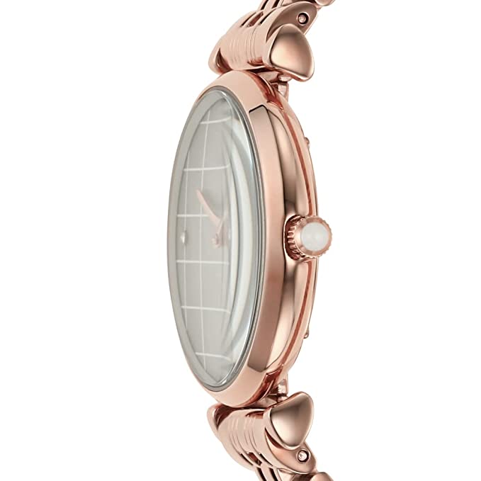  Shop Authentic Emporio Armani Gianni T Bar Quartz Mother of Pearl Dial Rose Gold Steel Strap Watch For Women - AR11385 - Luxxuri