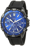  Shop Authentic Fossil Garrett Chronograph Blue Dial Black Rubber Strap Watch for Men - FS5695 - Luxxuri