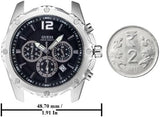  Shop Authentic Guess Intrepid Chronograph Black Dial Two Tone Steel Strap Watch for Men - W0167G1 - Luxxuri