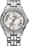  Shop Authentic Guess Water Pro Diamonds Silver Dial Silver Steel Strap Watch For Women - G75511M - Luxxuri