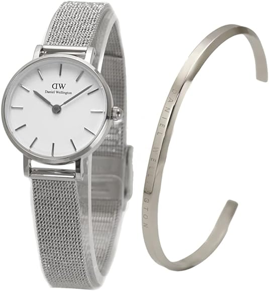  Shop Authentic Daniel Wellington Classic Petite Sterling White Dial Silver Mesh Bracelet Watch for Women - DW00100442 - Luxxuri