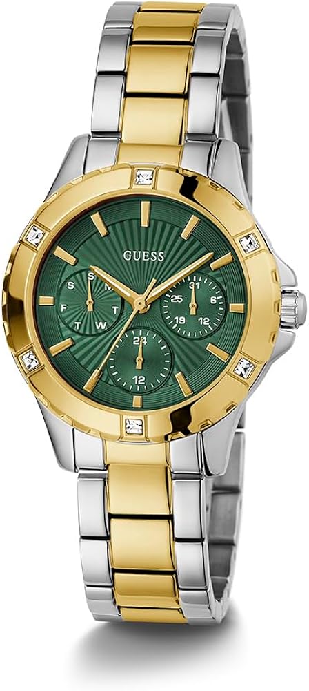  Shop Authentic Guess Mist Analog Green Dial Two Tone Steel Strap Watch For Women - GW0723L1 - Luxxuri