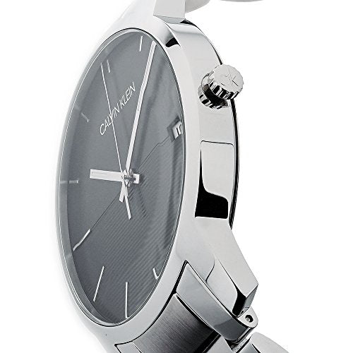 Shop Authentic Calvin Klein City Black Dial Silver Steel Strap Watch for Men - K2G2G14C - Luxxuri