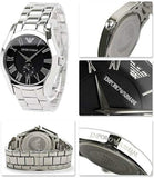  Shop Authentic Emporio Armani Valente Black Dial Silver Steel Strap Watch For Men - AR0680 - Luxxuri