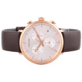  Shop Authentic Calvin Klein High Noon Silver Dial Brown Leather Strap Watch for Men - K8M276G6 - Luxxuri