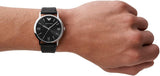  Shop Authentic Emporio Armani Kappa Analog Quartz Black Dial Black Leather Strap Watch For Men - AR11013 - Luxxuri