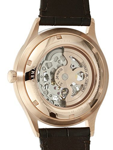  Shop Authentic Emporio Armani Meccanico White Dial Brown Leather Strap Watch For Men - AR1920 - Luxxuri