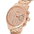  Shop Authentic Guess Mini Sunrise Chronograph Quartz Rose Gold Dial Rose Gold Steel Strap Watch For Women - W0448L3 - Luxxuri