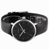  Shop Authentic Calvin Klein High Noon Quartz Black Dial Black Leather Strap Watch for Men - K8M211C1 - Luxxuri