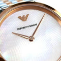  Shop Authentic Emporio Armani Modern Slim Analog Mother of Pearl Dial Two Tone Steel Strap Watch For Women - AR11157 - Luxxuri