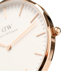  Shop Authentic Daniel Wellington Classic Dover White Dial White Nylon Strap Watch For Women - DW00100309 - Luxxuri