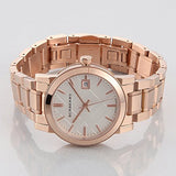  Shop Authentic Burberry The City White Dial Rose Gold Steel Strap Watch for Women - BU9104 - Luxxuri