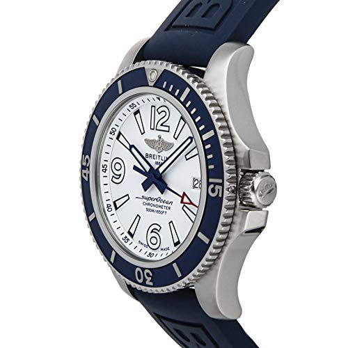  Shop Authentic Breitling Superocean II Automatic 42mm White Dial Blue Rubber Strap Watch for Men - A17366D81A1S2 - Luxxuri