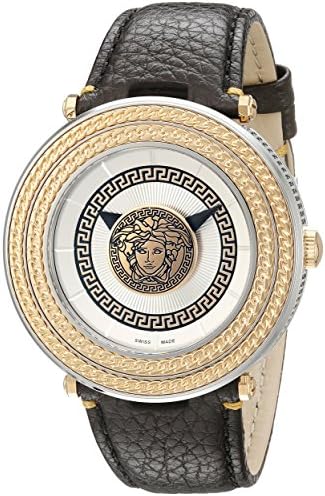  Shop Authentic Versace V Metal Icon Quartz Silver Dial Brown Leather Strap Watch For Men - VQL010015 - Luxxuri