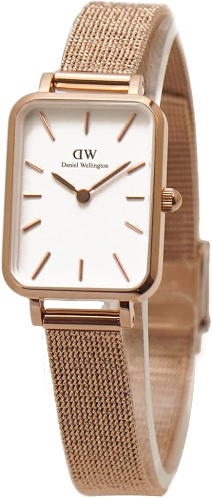  Shop Authentic Daniel Wellington Quadro Melrose White Dial Gold Mesh Strap Watch For Women - DW00100431 - Luxxuri