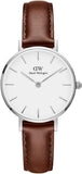  Shop Authentic Daniel Wellington Petite White Dial Brown Leather Strap Watch For Women - DW00100243 - Luxxuri