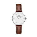  Shop Authentic Daniel Wellington Classic Bristol White Dial Brown Leather Strap Watch For Women - DW00100056 - Luxxuri