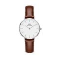 Shop Authentic Daniel Wellington Petite White Dial Brown Leather Strap Watch For Women - DW00100243 - Luxxuri