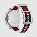  Shop Authentic Gucci G Timeless Quartz White Dial Two Tone Nylon Strap Watch for Men - YA126239 - Luxxuri