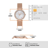  Shop Authentic Michael Kors Darci Quartz Mother of Pearl White Dial Rose Gold Mesh Bracelet Watch For Women - MK4519 - Luxxuri