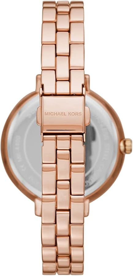  Shop Authentic Michael Kors Charley Three-Hand Analog Rose Gold Dial Rose Gold Steel Strap Watch for Women - MK4400 - Luxxuri