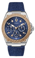  Shop Authentic Guess Legacy Analog Blue Dial Blue Denim Strap Watch for Men - W1058G1 - Luxxuri
