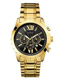 Shop Authentic Guess Optic Multifunction Black Dial Gold Steel Strap Watch for Men - W0193G1 - Luxxuri