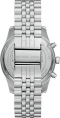  Shop Authentic Michael Kors Lexington Chronograph Silver Dial Silver Steel Strap Watch For Men - MK8789 - Luxxuri