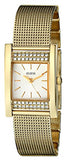  Shop Authentic Guess Nouveau Diamonds Gold Dial Gold Mesh Bracelet Watch for Women - W0127L2 - Luxxuri