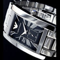  Shop Authentic Emporio Armani Classic Black Dial Silver Stainless Steel Strap Watch For Men - AR0156 - Luxxuri