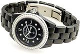  Shop Authentic Chanel J12 Diamonds Ceramic Black Dial Black Steel Strap Watch for Women - J12 H3108 - Luxxuri