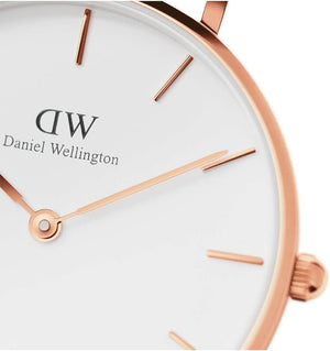  Shop Authentic Daniel Wellington Classic Petite Bristol White Dial Brown Leather Strap Watch For Women - DW00100171 - Luxxuri