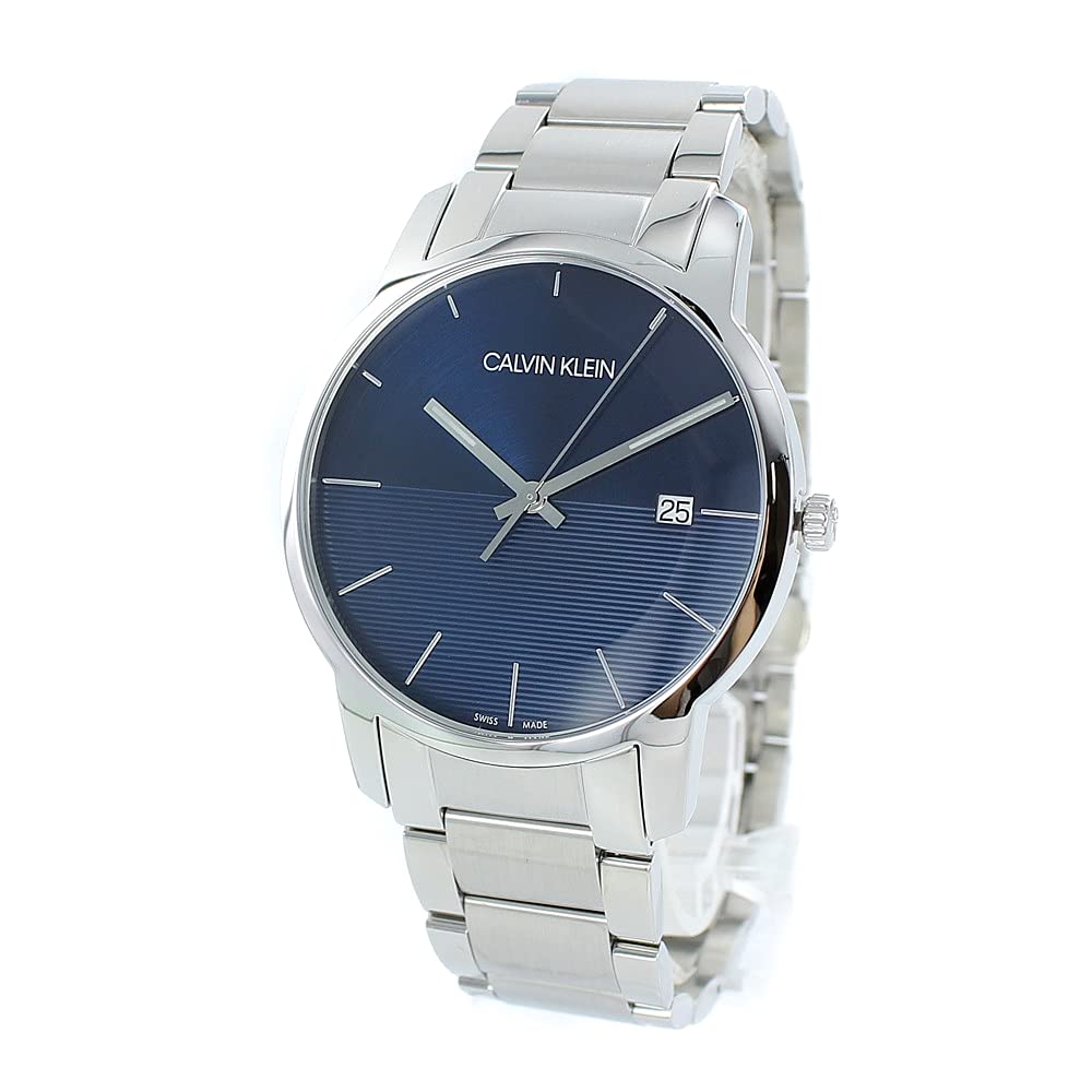  Shop Authentic Calvin Klein City Blue Dial Silver Steel Strap Watch for Men - K2G2G14Q - Luxxuri